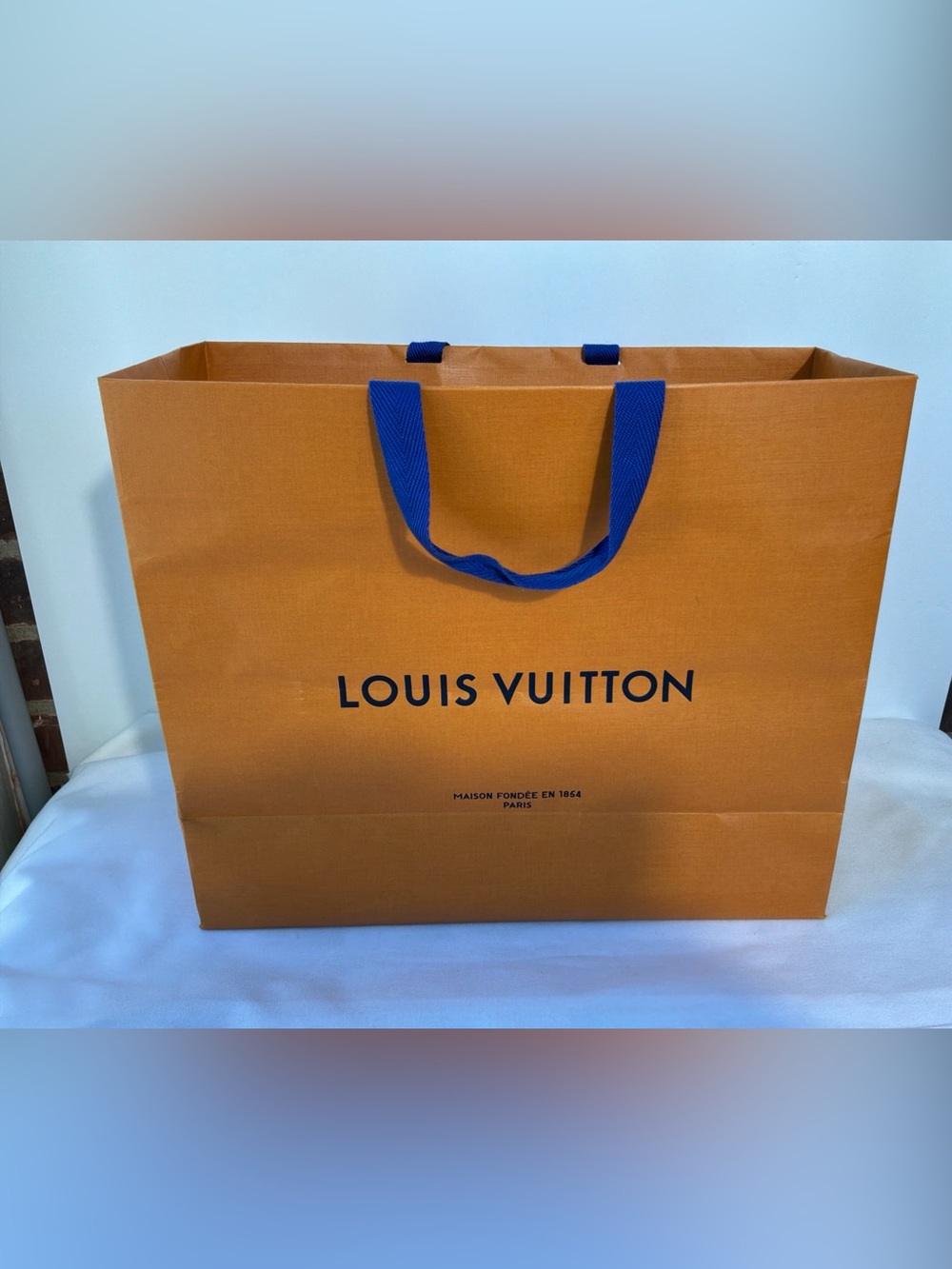 LOUIS VUITTON  Authentic Medium Shopping Bag Gift Bag Gift Tote16"x13"x 6" 